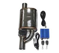 Exhaust Tip Rear Car Exhaust Electric Valve Control Exhaust Pipe Kit Adjustable Valve Angle Silencer Stainless Universal 51 63 70 76 Tail Pipe Exhaust Pipe Cap(RIGHT 70MM Type B)