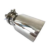 Exhaust Tip Rear Exhaust Tip 304 Stainless Steel Angled Single Tube Automobile 2.5 Inches 4.5 Inches Automobile Modification Exhaust Tips(IN60-OUT101MM)