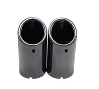 Exhaust Tip Stainless Steel Car Exhaust Tip Muffler For VW For Tiguan For MK2 7 For Golf 6 7 For Jetta Mk6 2006 2007 2008 2009 2010 Car End Pipes(2pcs Black)