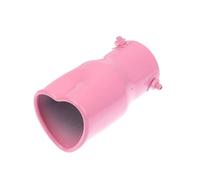 Exhaust Tip Tail 1Piece Design Heart Shape Style Car Accessories 2.5 Inch Stainless Steel Silver Colorful Exhaust Tips Muffler Tail Pipe Car Exhaust Muffler Pipe(A)