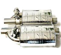 Exhaust Tip Tail For General For Motors Vacuum Exhaust Valve Muffler Dual Remote Control Left And Right Air Pump Exhaust Pipe Modified Car Exhaust Muffler Pipe(A Piar 51MM)