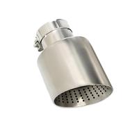 Exhaust Tip Tailpipe 1 Piece Car Exhaust Tip System Pipe Universal For VW For GTI MK7 For Golf7 Nozzle 60MM 63mm Muffler Tip Matte Stainless Steel(ID63MMOD114MM)