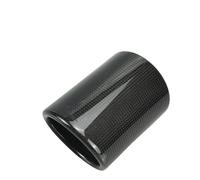 Exhaust Tip Tailpipe 1 Piece Curly/Straight Full Exhaust Pipe Matte/Glossy Cover Car Universal Muffler Tip Cover Accessories(Curly gloosy in98.5)