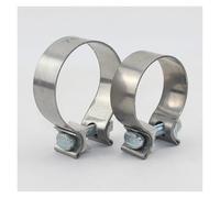 Exhaust Tip Tailpipe 1piece 30mm 35mm-200mm Stainless Steel Reinforced Thick Fixed Clamp For Stainless Steel Pipe Fittings Exhaust Pipe Clamp(40mm)