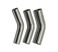 Exhaust Tip Tailpipe 304 Stainless Steel 45 Degrees Lengthened Elbow Inside And Outside Polishing Automatic Welding 1.5/2.0mm Elbow Pipe(28mm X 1.5mm)