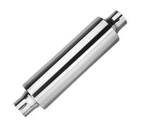 Exhaust Tip Tailpipe Car Resonator Exhaust Pipe Muffler Stainless Steel Muffler Tip Tail Tube Silencer 16inch Long 2" 50mm Universal