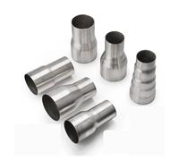 Exhaust Tip Tailpipe Exhaust Reducer Sleeve Pipe Tube OD 51mm-76mm 57mm-76mm 5 Step Adapter Intake Connection Stainless Steel(63MM-76MM)