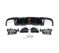 Exhaust Tip Tailpipe FOR BENZ W166 X166 GLE400 GLE350 FOR AMG ABS GLOSS BLACK REAR DIFFUSER W/TIPS BLACK Two Exhaust Pipes