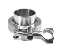 Exhaust Tip Tailpipe Tri Clamp Set SUS 304 316L Stainless Sanitary Assembly Weld Ferrule Pipe Fitting 0.5" 1.5" 2" 3" 4" 5" 6" 8" 10"(12.7mm K40)