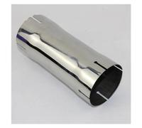 Exhaust Tip The Car Accessories 304 Stainless Steel Universal Sleeve Tube Muffler Expanded Caliber Connector 54mm 66mm 73mm 80mm 4 Slot Tail Throat(54mm-51mm-54mm)