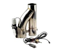 Exhaust Tip Universal 2"/2.5''/3" Inch SS304 Type Y Pipe Adjustable Car EXHAUST E-cut Out With TWO Valve Electric By Switch Control Exhaust Tips(2inch(50mm))