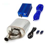 Exhaust Tip Universal Car Exhaust System Vacuum Valve Control Pipe Kit Variable Silencer Stainless 51 63 76 Mm Remote Exhaust Tips(63MM WithVacuum Pump)