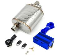 Exhaust Tip Universal Car Exhaust System Vacuum Valve Control Pipe Kit Variable Silencer Stainless 51 63 76 Mm Remote Exhaust Tips(70MM WithVacuum Pump)