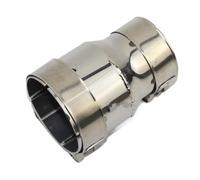Exhaust Tip Universal Car Stainless Steel Standard Exhaust Reducer Connector Pipe Tube 54mm out 66mm Outer diameter Tailpipe Pipe(OD 66-76)
