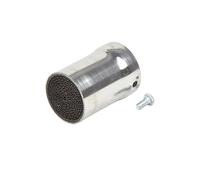 exhaust tip Universal Front Mid End Exhaust Catalyst DB Killer Baffle Motorcycle Car Muffler Silencer Tailpipe Muffler(A 48mm)