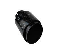 Exhaust Tips 1 Pcs Car Forged Carbon Fibre Tail Throat Stainless Steel Silencer Glossy Muffler Exhaust Nozzle Tip Multicolour Universal(Blue 60mm-89mm)
