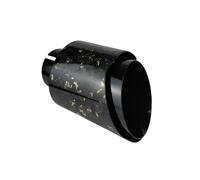 Exhaust Tips 1 Pcs Car Forged Carbon Fibre Tail Throat Stainless Steel Silencer Glossy Muffler Exhaust Nozzle Tip Multicolour Universal(Gold 63.5mm-101mm)