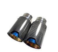 Exhaust Tips 1 Pcs Carbon Fiber Exhaust Pipe Muffler Tip(IN 76MM-OUT 105MM)