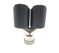 Exhaust Tips 1 Piece Y Model Carbon Exhausts Dual End Tips For VW Exhaust Dual Muffler Pipes Tail Tips(IN 51MM-OUT 76MM)