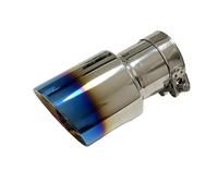 Exhaust Tips 1pc Car Muffler Nozzle Stainless Steel Plated Blue Large 101mm 114mm Open Car Exhaust Pipe(51mm-101mm)