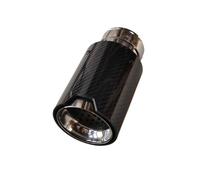 Exhaust Tips 1Pcs Bright Silver M2 M3 M4 M5 High Performance Carbon Fiber Exhaust Nozzle For BMW F87 F80 F82 F83 Tail Throat(ID 83MM-OD 93MM)