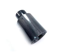 Exhaust Tips 1PCS Glossy Black 170MM Length Carbon Fiber Rear Tail Exhaust Pipe Muffler Tip(IN 60MM-OUT 105MM)