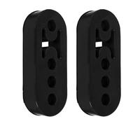 Exhaust Tips 2/4PCS For Automotive Exhaust Rubber Hanger, Insulator Bushing Mount With 4 Holes, Adjustable Muffler Shock Absorber Bracket Tail Throat(2pcs)