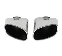 Exhaust Tips, Car Exhaust 2pcs Stainless Steel Chrome Exhaust Dual Tail Pipe Muffler Tip Fit use Fit use for BMW X5 E70 2000