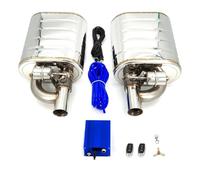 Exhaust Tips Car Vacuum Exhaust Sounds Valve Muffler With Double Remote Controller Left And Right Air Pump 2/2.36/2.5/2.75/3 Inch(60mm)