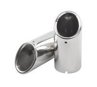 Exhaust Tips Dual Muffler Tip For VW For Golf 6 7 Mk6 Mk7 For Sagitar For Tiguan Exhaust Muffler Stainless Steel Tip Car Tuning(Silver 2PC)