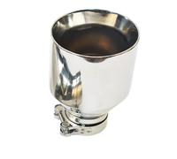 Exhaust Tips End Pipes 1 Piece Stainless Steel Exhaust Pipe Bevel Flat Shinny Muffler Tip Car Bright
