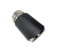 Exhaust Tips End Pipes 1 Piece Universal Single Car Exhaust Nozzle Stainless Steel Tube Matte Carbon Fiber Tail Muffler Tailpipe