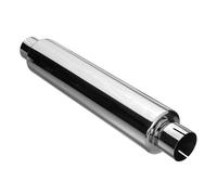 Exhaust Tips End Pipes 2.25"/2.5"ID Stainless Steel Universal Exhaust Resonator Tail Tube Silencer Car Muffler Pipe