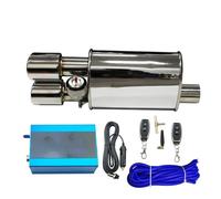 Exhaust Tips End Pipes Universal 51 63 76 Mm With Nozzle Car Exhaust Vacuum Valve Control Exhaust Pipe Kit Variable Silencer Stainless
