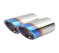Exhaust Tips For A4 B8 A6 C6 A3 A5 Q5 Q7 Q3 A1 S Line 2Pcs Car Stainless Steel Exhaust Tip Muffler Pipe Cover(7.6cm)