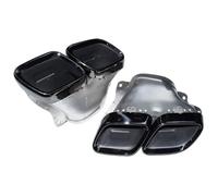Exhaust Tips For Benz For AMG GT63 W167 Exhaust Pipe Tip Rectangle Black-Plated Four-Outlet Tailpipe