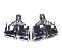 Exhaust Tips For Benz W212 E63 W204 2pcs/set Stainless Steel Car Exhaust Tip Pipe Muffler System Nozzle(Y Silver)