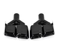 Exhaust Tips For Benz W212 E63 W204 2pcs/set Stainless Steel Car Exhaust Tip Pipe Muffler System Nozzle(Y Black)