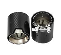 Exhaust Tips For BMW 4 Series G22 G23 G26 420i 425i 430i Performance Carbon Fiber Exhaust Outlet Nozzle Tailpipe Replacement Muffler Auto Tail Tip Pipe(Carbon Fiber B)