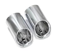 Exhaust Tips For BMW 4 Series G22 G23 G26 420i 425i 430i Performance Carbon Fiber Exhaust Outlet Nozzle Tailpipe Replacement Muffler Auto Tail Tip Pipe(Silver)