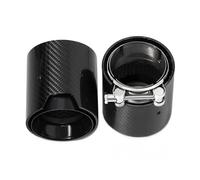 Exhaust Tips For BMW 4 Series G22 G23 G26 420i 425i 430i Performance Carbon Fiber Exhaust Outlet Nozzle Tailpipe Replacement Muffler Auto Tail Tip Pipe(Carbon Fiber D)