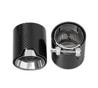 Exhaust Tips For BMW 4 Series G22 G23 G26 420i 425i 430i Performance Carbon Fiber Exhaust Outlet Nozzle Tailpipe Replacement Muffler Auto Tail Tip Pipe(Carbon Fiber A)