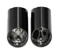 Exhaust Tips For BMW 4 Series G22 G23 G26 420i 425i 430i Performance Carbon Fiber Exhaust Outlet Nozzle Tailpipe Replacement Muffler Auto Tail Tip Pipe(Black)