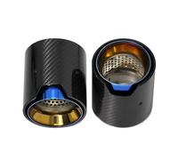 Exhaust Tips For BMW 4 Series G22 G23 G26 420i 425i 430i Performance Carbon Fiber Exhaust Outlet Nozzle Tailpipe Replacement Muffler Auto Tail Tip Pipe(Carbon Fiber C)