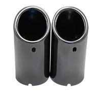 Exhaust Tips For E30 E36 E46 E90 E91 E92 E93 F30 320i 325i 328i Tip Turbo Sound Whistle Car Exhaust Pipe Muffler(2pcs Gloss Black)