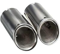 Exhaust Tips For E90 E92 325i 328i 3 Series 2006-2010 Car Tailpipe 1 Pair Exhaust Muffler Stainless Steel Tail Pipe Tip Chrome