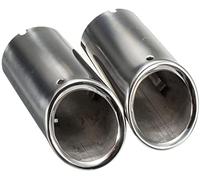 Exhaust Tips For E90 E92 325i 328i 3 Series 2006-2010 Car tailpipe Pair Exhaust Muffler Stainless Steel Tail Pipe Tip Chrome