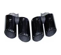 Exhaust Tips For Macan 2014-2024 Exhaust Pipe Retrofit Upgrade Sports Quad Tailpipe Macans/GTS Head(14-17 Black-a)