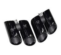 Exhaust Tips For Macan 2014-2024 Exhaust Pipe Retrofit Upgrade Sports Quad Tailpipe Macans/GTS Head(18024 Black)