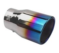 Exhaust Tips For Pajero V97 V73 Stainless Steel Automobile Exhaust Pipe Tail Throat Tailpipe(Blue a)